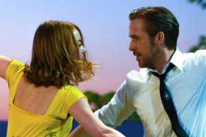 Emma Stone and Ryan Gosling in the musicla <i>La La Land</i>.