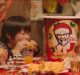 A KFC ad promoting the Kentucky Christmas buckets.