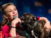 Carrie’s dog Gary leads wellwishers