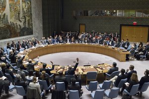 The Security Council adopted resolution 2334 (2016), reiterating its demand that Israel immediately and completely cease all settlement activities in the occupied Palestinian territory, including East Jerusalem, 23 December, 2016.