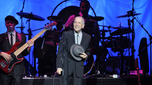 Leonard Cohen in concert at Melbourne's Rod Laver Arena, 2009.