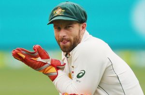 MELBOURNE, AUSTRALIA - DECEMBER 27: Matthew Wade of Australia after Mohammad Amir of Pakistan edges a ball over Usman ...