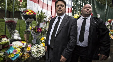 Nick Griffin (left) was expelled from the British National party last October