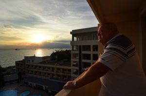 Graham Spencer 66yrs overlooks the front beach in Vung Tau, Vietnam. From Perth, Graham volunteered for National Service ...