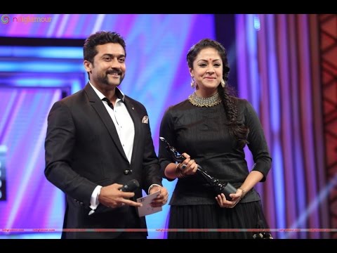 Surya Jyothika in Filmfare 2016 - Best Actress award to his wife (pondatti)