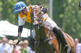 for polo story by Fiona Carruthers Palm Beach polo Polo player in action at an Urban Polo event.