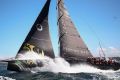 Beau Geste heads out to sea during the 2016 Sydney To Hobart Yacht Race.