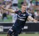 A good night out: Besart Berisha and his Melbourne Victory teammates had plenty to celebrate after their 4-1 thumping of ...