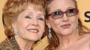 Debbie Reynolds and daughter Carrie Fisher.