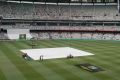 Under-cover cricket at the MCG.