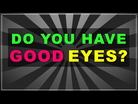 Do you have good EYES? (test with answers)