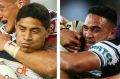 In demand: Jason Taumalolo and Valentine Holmes may face a major career choice soon.