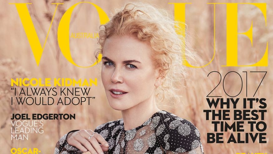 Nicole Kidman for the January issue of Vogue Australia