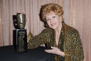 SAG Lifetime Achievement Award winner Debbie Reynolds is seen backstage at the 21st annual Screen Actors Guild Awards at the Shrine Auditorium on Sunday, Jan. 25, 2015, in Los Angeles