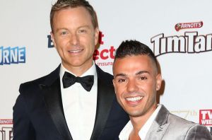 Anthony Callea with husband Tim Campbell at the 57th Annual Logie Awards  in 2015. 