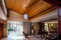 The wave-like ceiling in Ernest Fooks' Caulfield North home. 