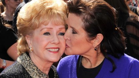 Debbie Reynolds, left, and Carrie Fisher in 2011. 