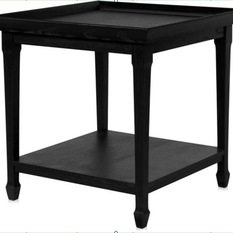 Santiago Black Table - Nightstands And Bedside Tables