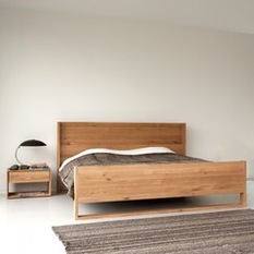 Ethnicraft Oak Nordic Queen Bed - Bed Frames