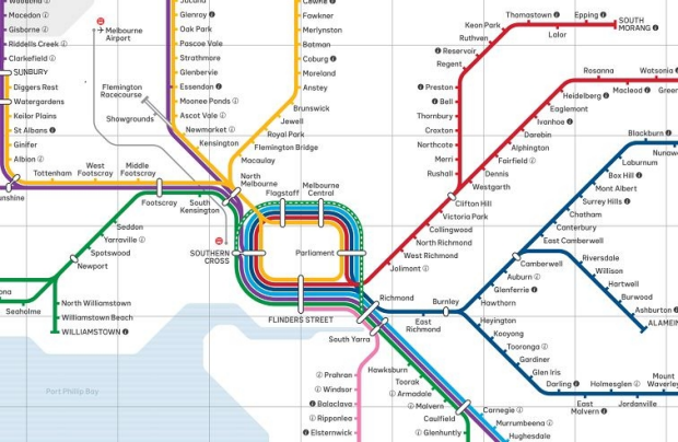 The new Victorian train network map.