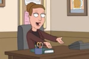 Carrie Fisher as Angela on Family Guy.