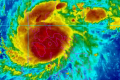 Typhoon Nock-ten as it moves across the Philippines on early Boxing Day.