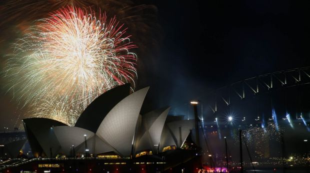 Final preparations are in full swing as barges are loaded with 120 tonnes of fireworks on Sydney Harbour.