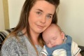 Kirsty Carrington at home with baby Ole-John. 