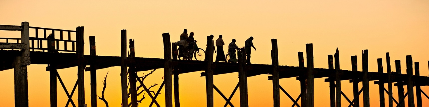 U bein bridge at Amarapura ,Mandalay, Myanmar.