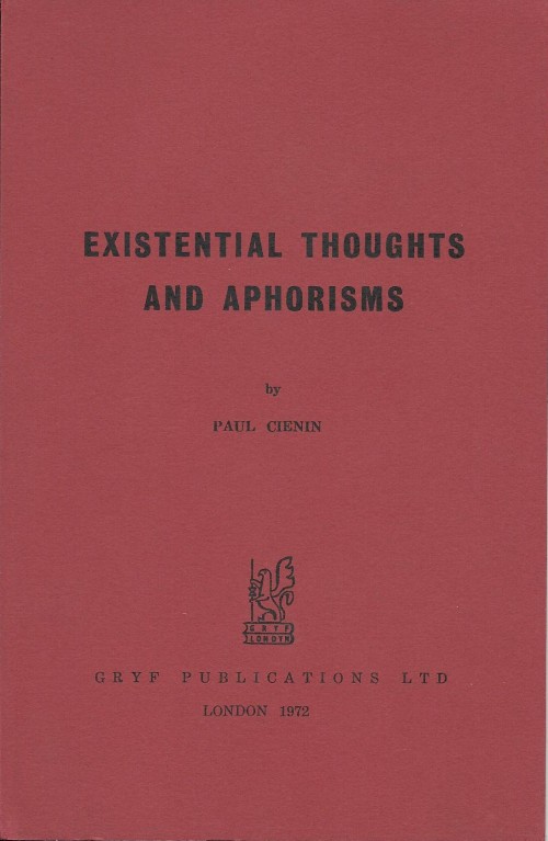 Existential Thoughts and Aphorisms