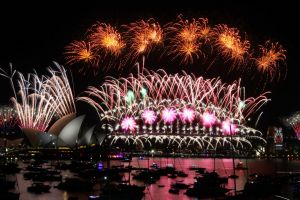 Last year's New Year's Eve fireworks on Sydney Harbour.