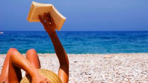 An ideal day at the beach - with a great read in hand.