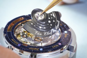 The stunning Midnight Planétarium watch available at Van Cleef & Arpels' first Australian store. 