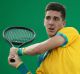 Highlight of the year: Thanasi Kokkinakis in action against Elias Gastao of Portugal at the Rio Olympics.