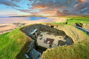 The neolithic village ruins of Skara Brae are the best of their kind in northern Europe.