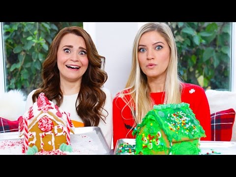 GINGERBREAD HOUSE DECORATING CHALLENGE ft iJustine!