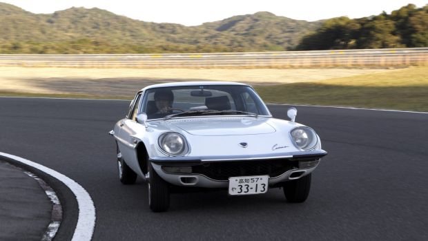 The Mazda Cosmo introduced the Wankel engine to the automotive world.