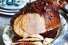 Adam Liaw's orange and pomegranate glazed ham.