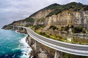 SMH NEWS
Sea Cliff Bridge that forms part of the Grand Pacific Drive on the scenic Lawrence Hargreave Drive south of ...