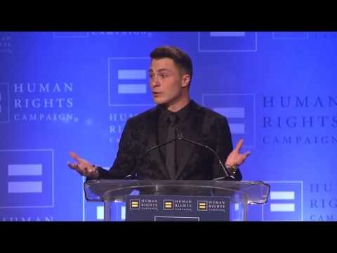 Colton Haynes Receives the HRC Visibility Award