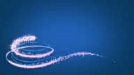 Animated Christmas tree on Blue video