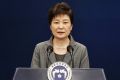 Park Geun-hye, pictured in November, is accused of colluding with long-time friend Choi Soon-sil to pressure big ...