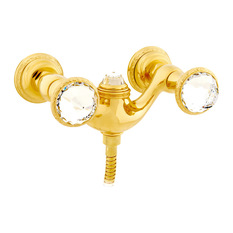 Shower mixer with Swarovski crystal - Paneles y columnas de ducha