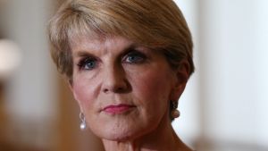 Foreign Affairs Minister Julie Bishop.