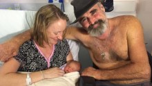 Jessica Parker and Paul McKenzie with their daughter Eleven, born on January 1 in Darwin.