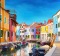 Colourful houses abound on the Venetian island of Burano in Italy.