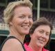 SYDNEY, AUSTRALIA - JANUARY 02: SCG: Jacinta and Maree are visiting from Queensland for the test cricket. Mum Jacinta ...