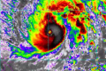 Typhoon Nock-ten intensifies into a powerful storm as it heads towards the Philippines.