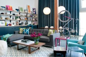 Eclectic Living Room by Daleet Spector Design.