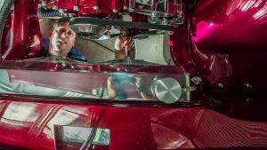 Ben Sargent of Fisher with his restored 1971 Holden HQ Monaro.